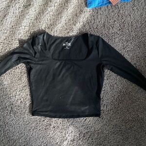 Cute Hollister black square neck  top